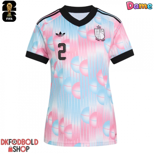 Belgien Zeno Debast #2 Udebanetrøje Dame VM 2026 Kort ærmer